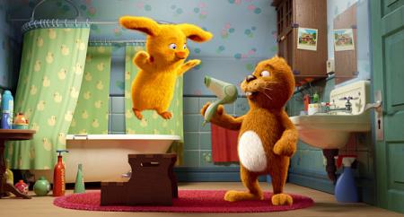 Keinohrhase und Zweiohrküken